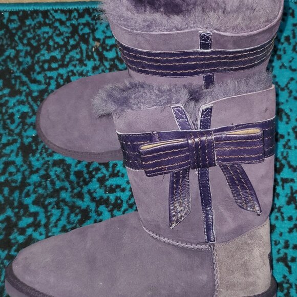 UGG Shearling-Lined Purple Boots, Size 6, NWOB - Picture 7 of 9